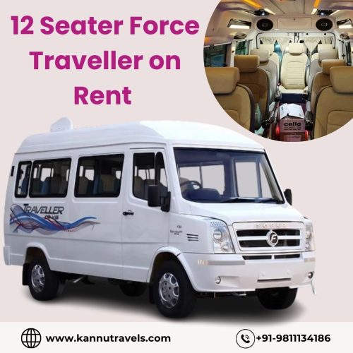 12 seater force traveller on rent